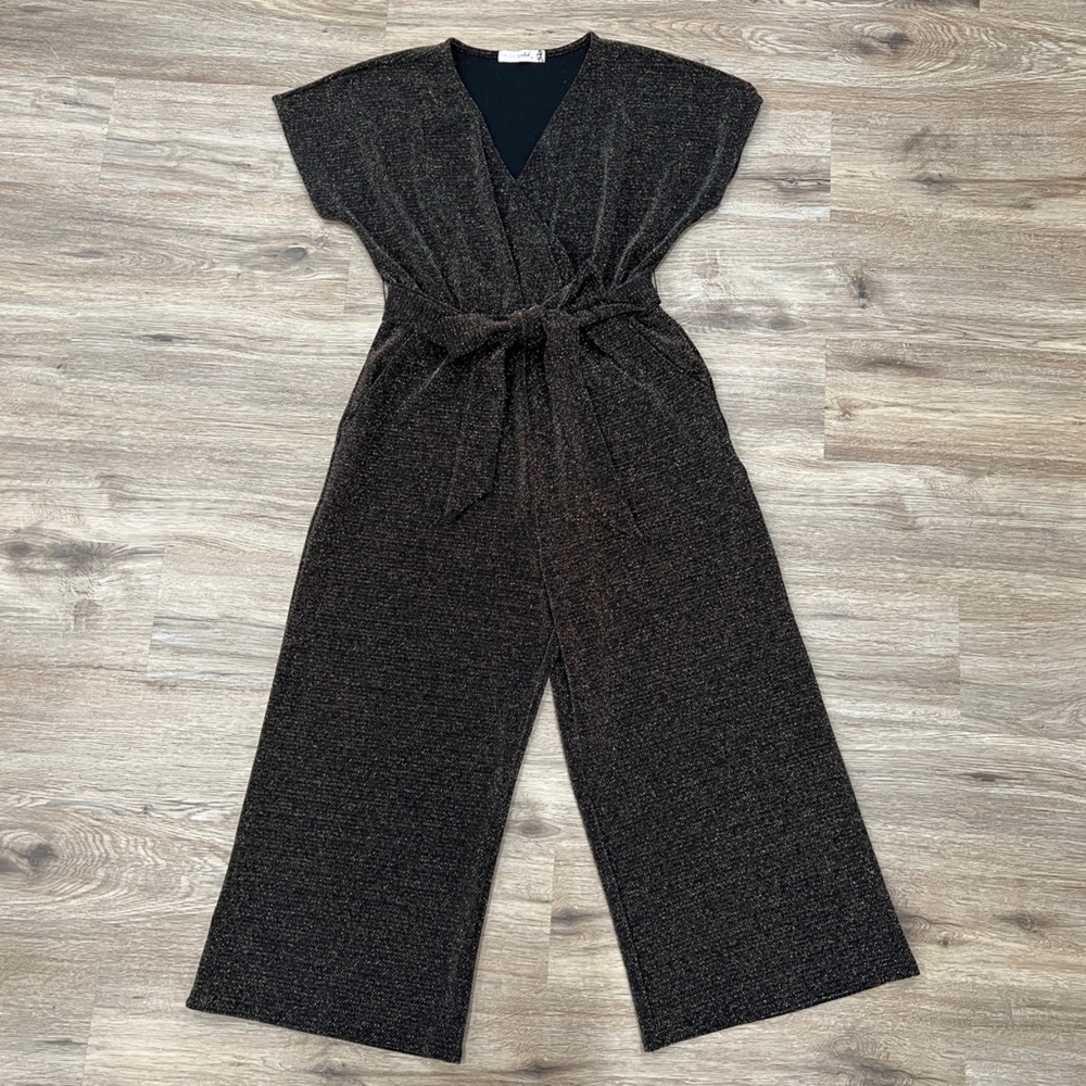 Live to Be Spoiled Glitter Jumpsuit